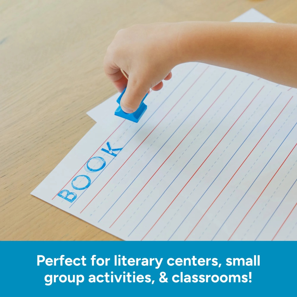 Educational Insights - Alphabet Rubber Stamps - Letter Printing Art Set for Kids