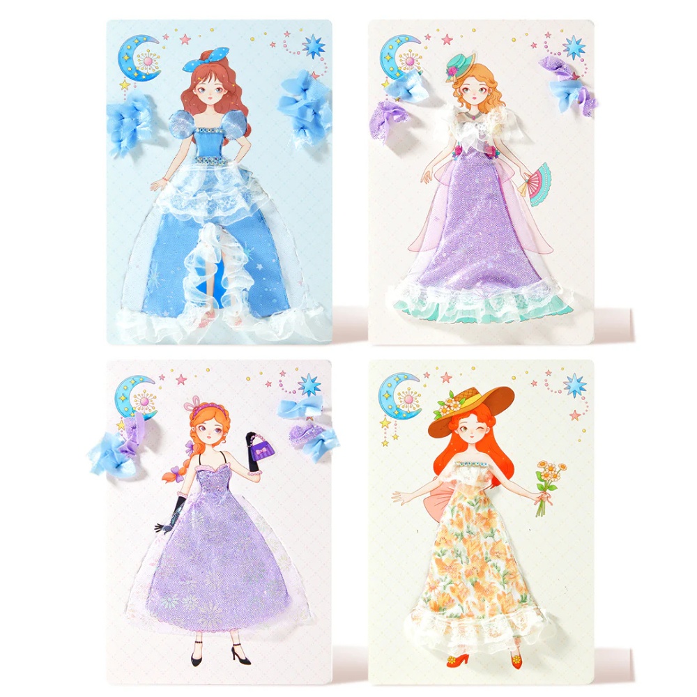 Mideer - Dress Making Arts & Crafts Book Set: Princess Evening Gown