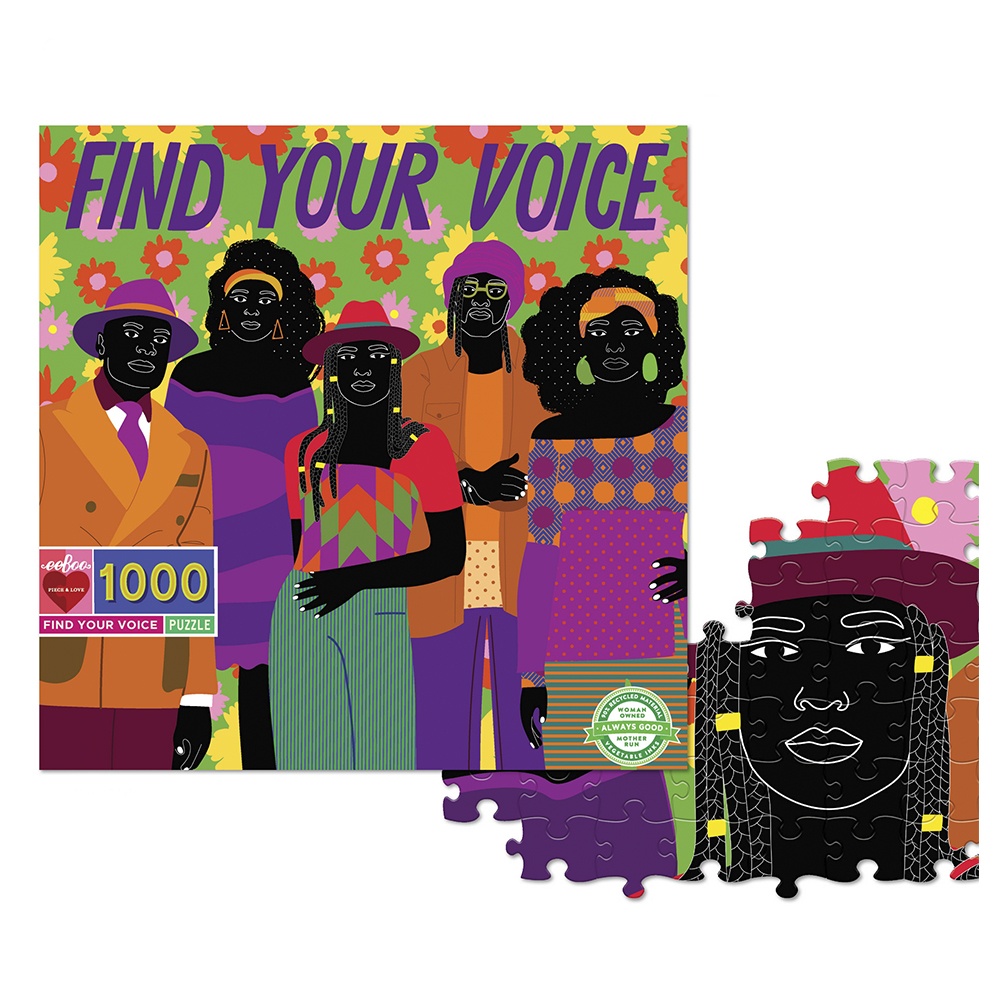eeBoo - Find Your Voice 1000 Piece Square Puzzle