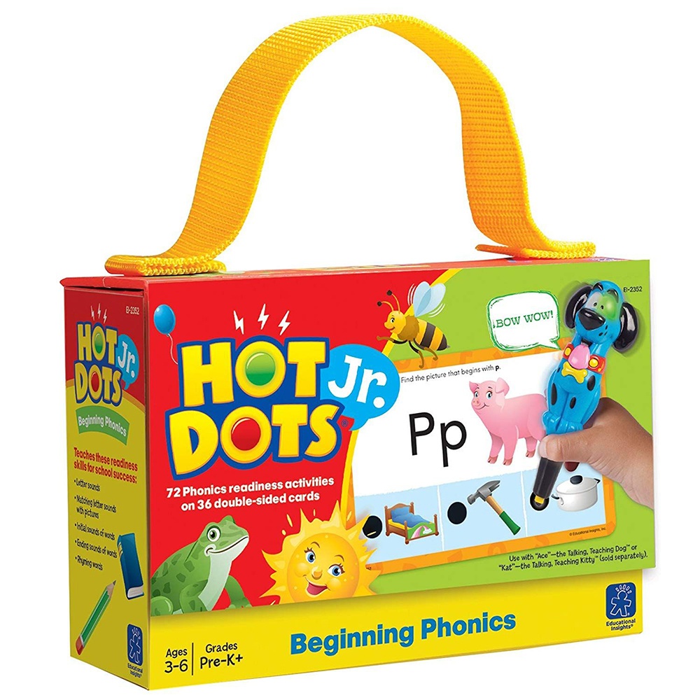 Educational Insights - Hot Dots® Jr Phonics Cards Self-Checking Set