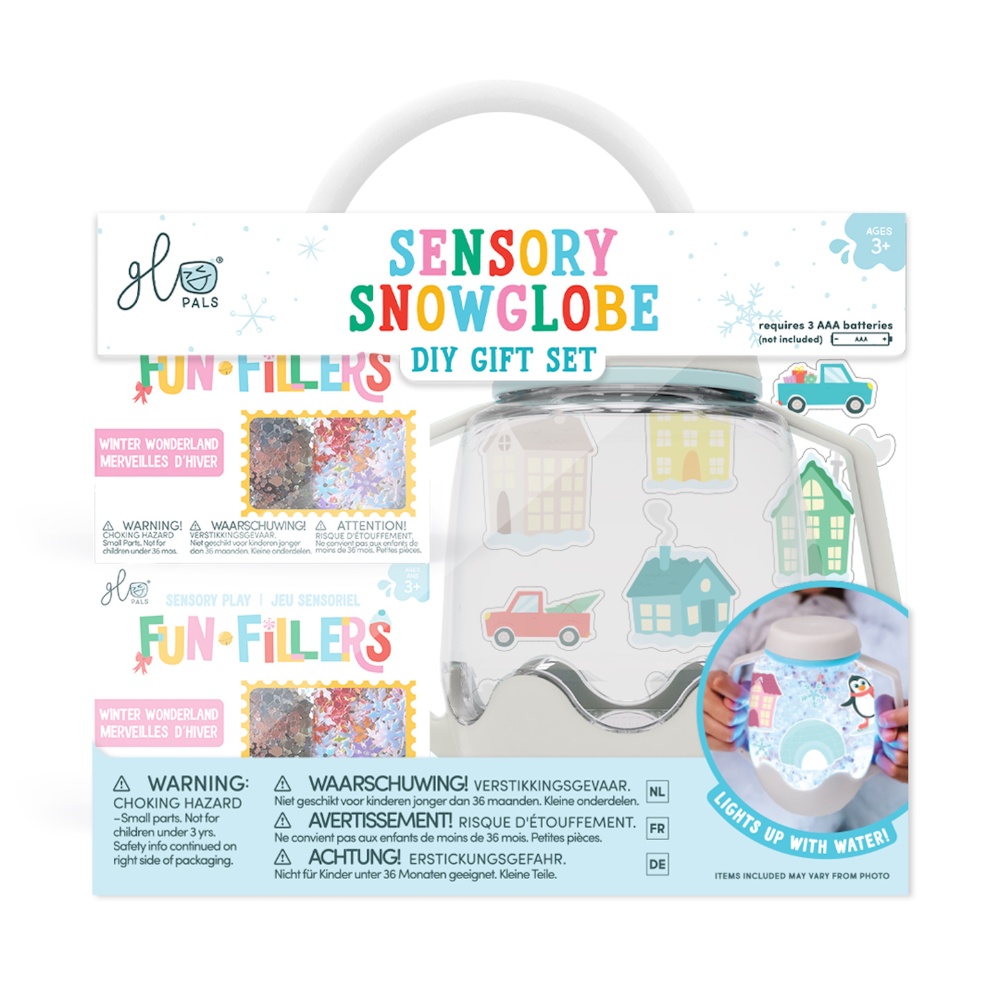 Glo Pals - DIY Sensory Play Jar - Snowglobe