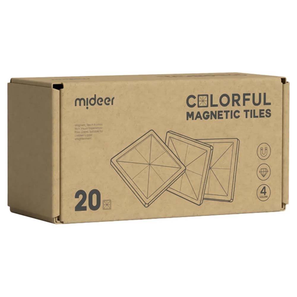 Mideer - Colourful Magnetic Tiles Cold Colour - 20pcs