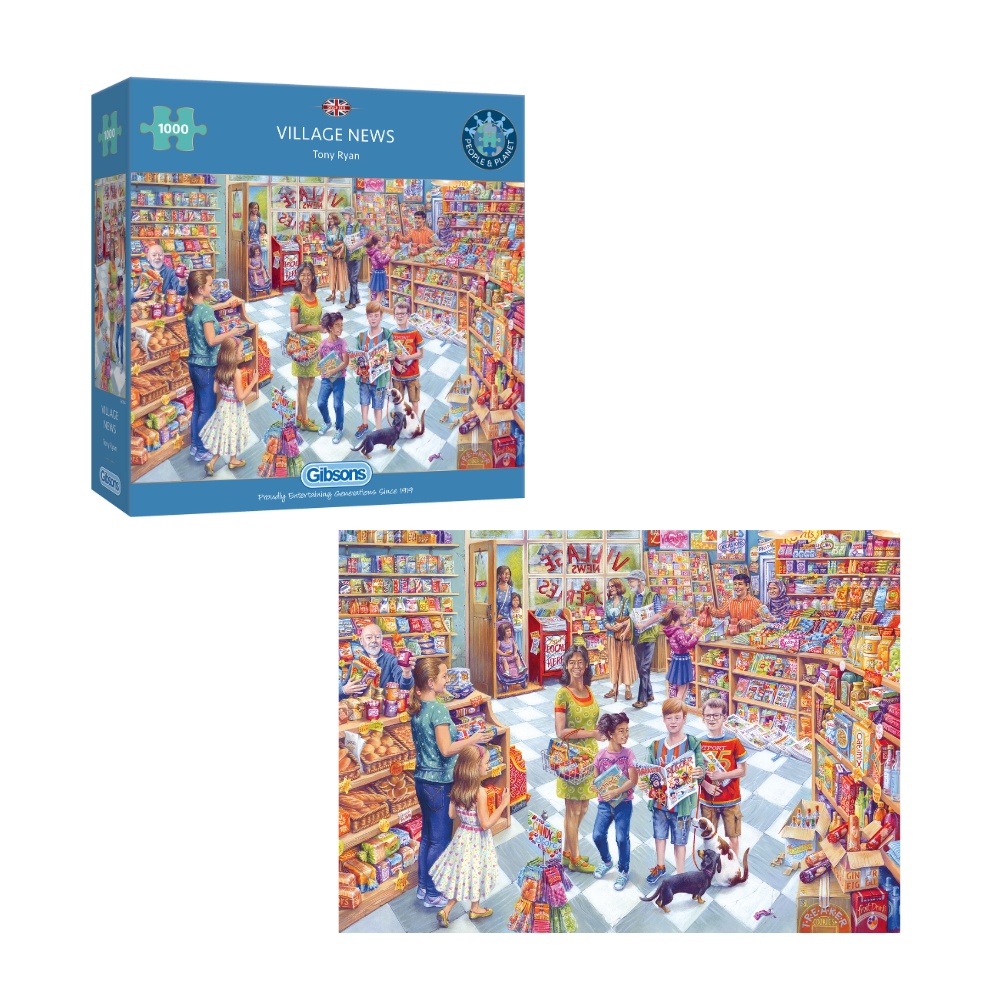 Gibsons - Village News - 1000 Piece Jigsaw Puzzle