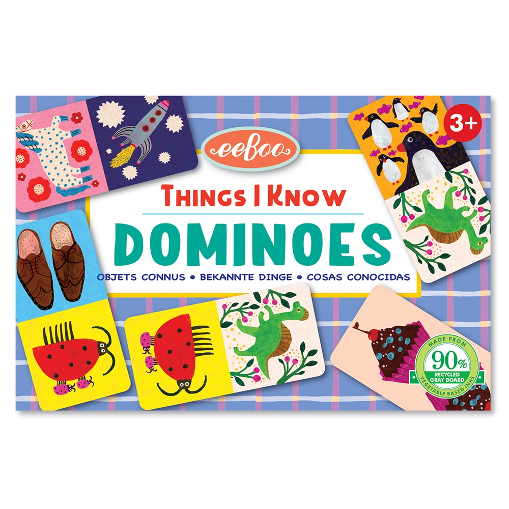 eeBoo - Things I Know Dominoes - Educational Matching Game for Kids -**