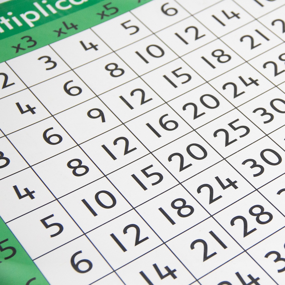 EDX Education - Multiplication Table 10x (30pc) 23cmx25cm