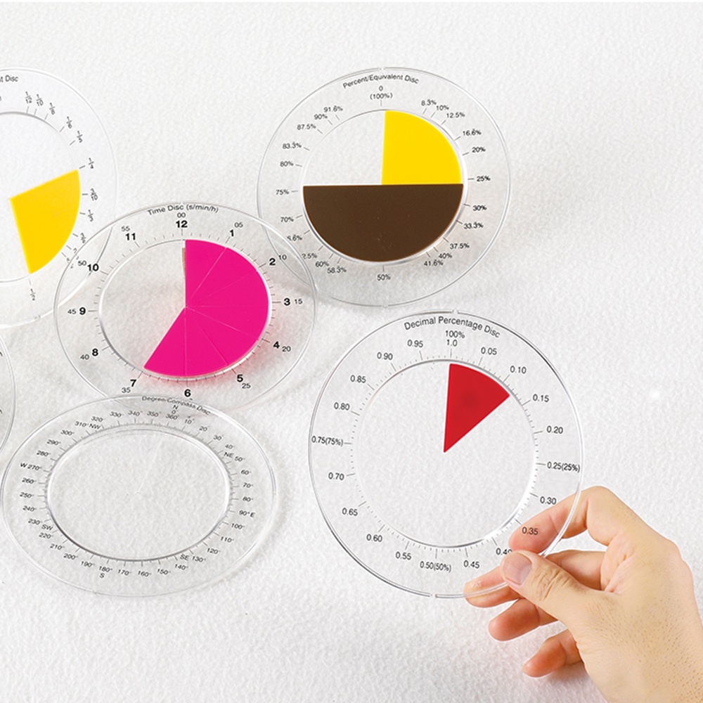 EDX Education - Fraction Rings - 6pcs Polybag