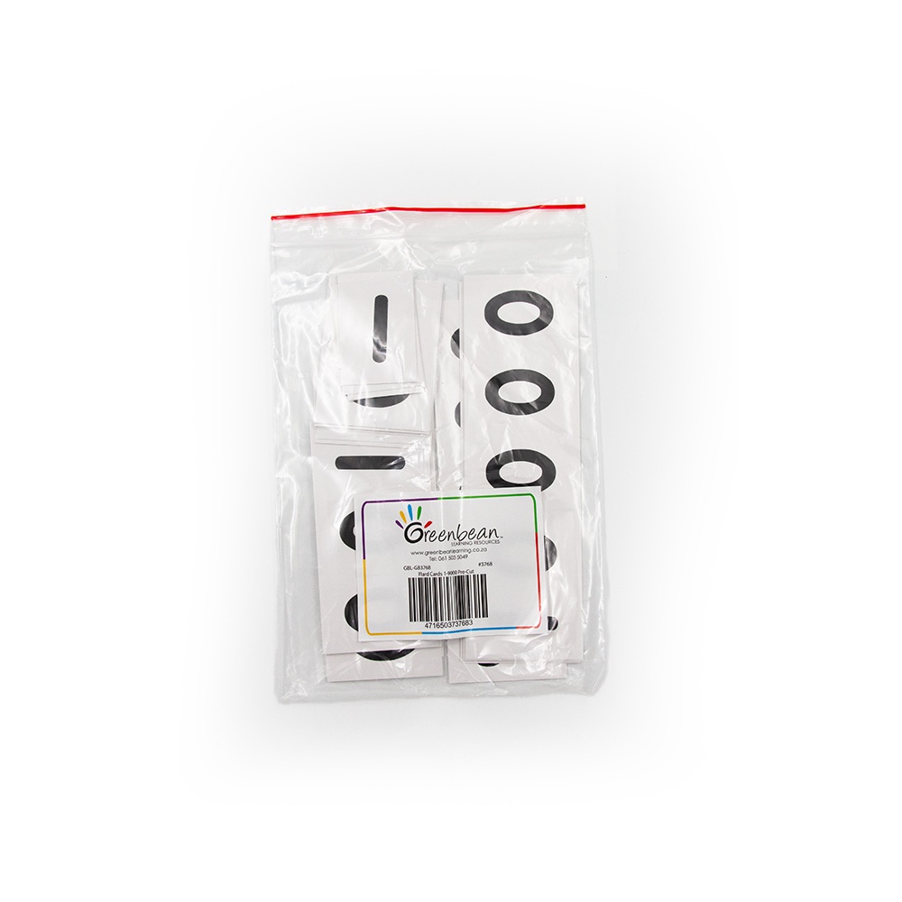 Greenbean - Flard Cards 1-90000 Pre-cut