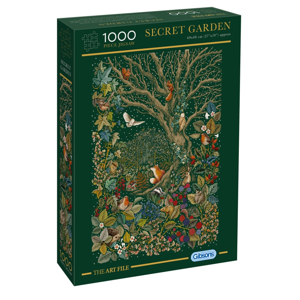 Gibsons - The Art File: Secret Garden - 1000 Piece Jigsaw Puzzle