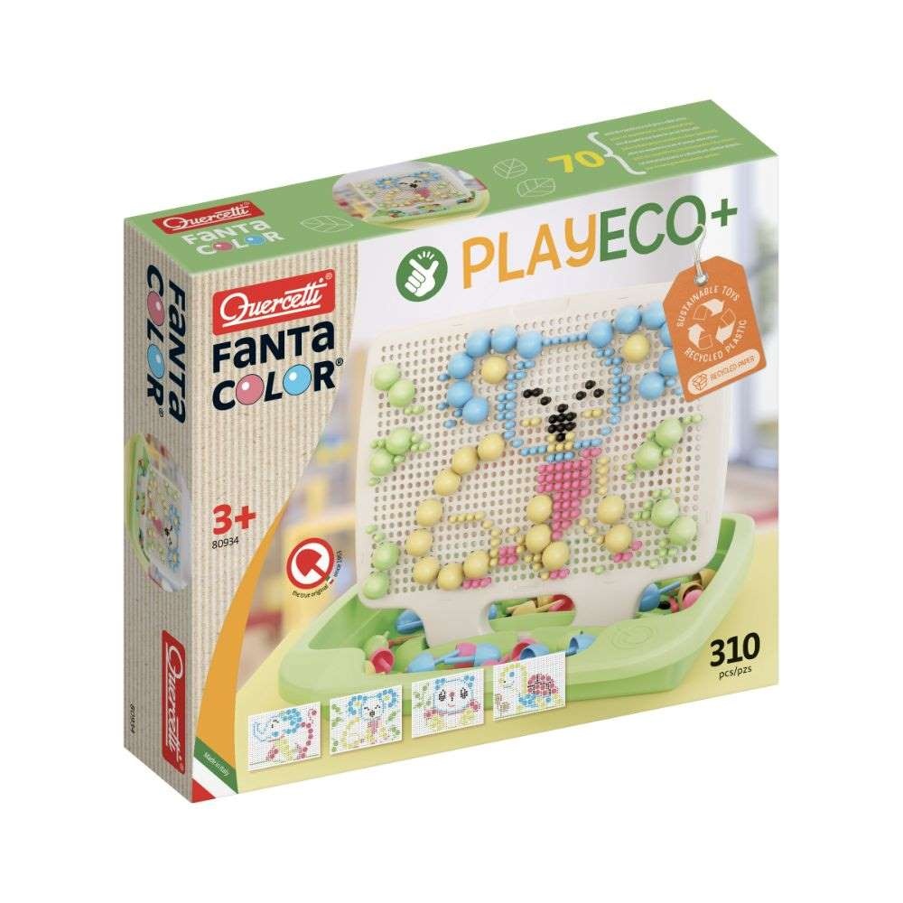 Quercetti - Fantacolor Baby Eco-Friendly First Peg Board Activity Set