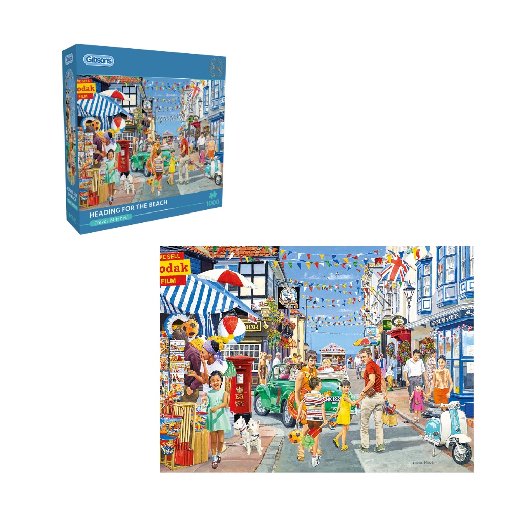 Gibsons - Heading for the Beach - 1000 Piece Jigsaw Puzzle