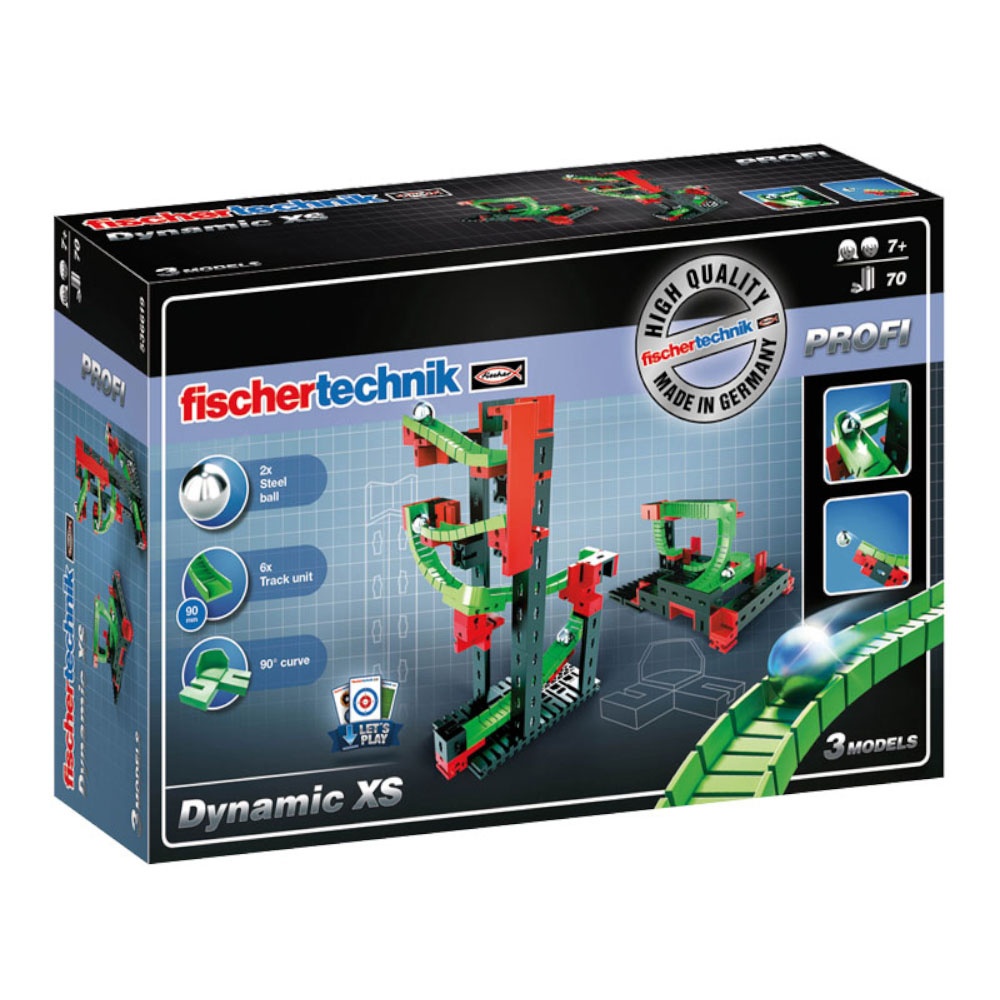fischertechnik Home Education - Dynamic XS & S Marble Run - Model (Inc PS)