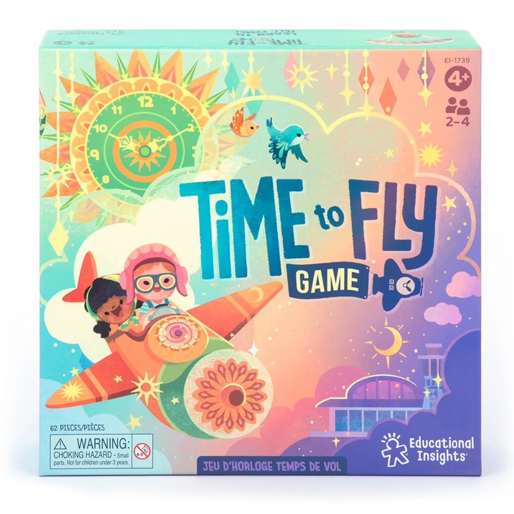 Educational Insights Time to Fly: Telling Time Learning Board Game for Kids