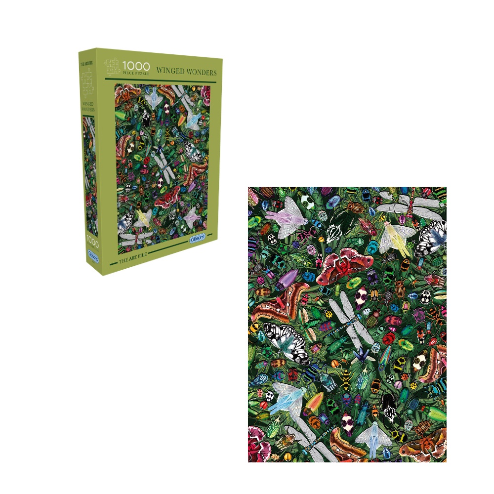 Gibsons - The Art File: Winged Wonders - 1000 Piece Jigsaw Puzzle