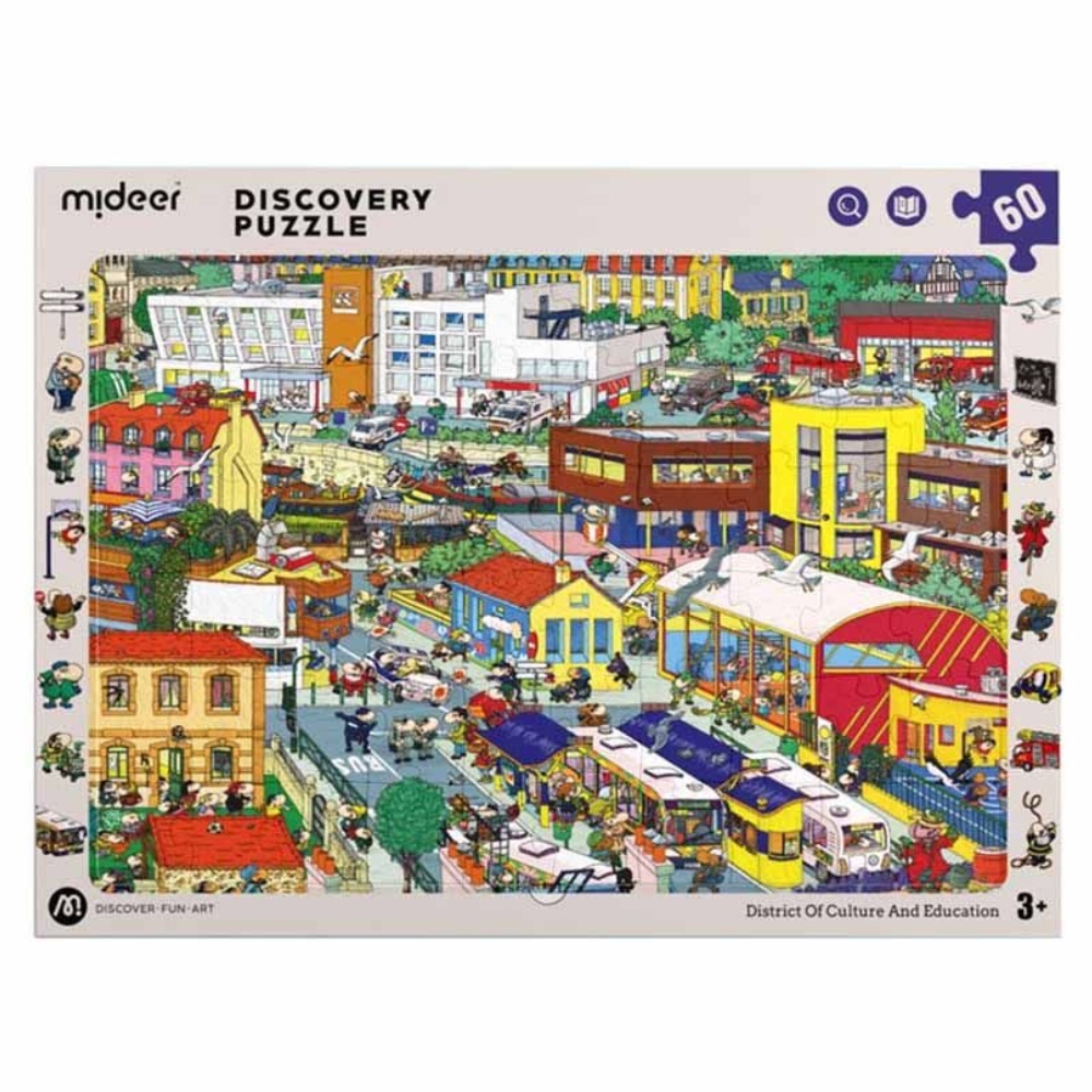 Mideer - Big City Small City Discovery Puzzle: 60 Pieces
