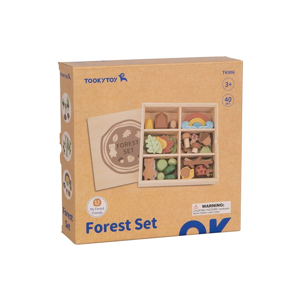 TookyToy - My Little Forest - Wooden Sorting Play Box