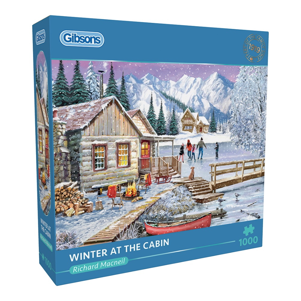 Gibsons - Winter at the Cabin - 1000 Piece Jigsaw Puzzle