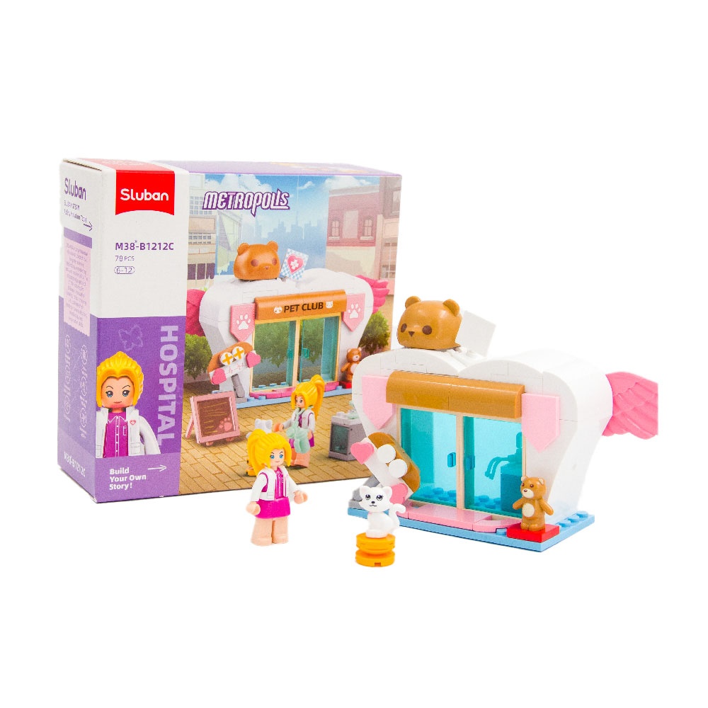 Sluban Building Set: Metropolis - Cute Pet Salon - 78pcs