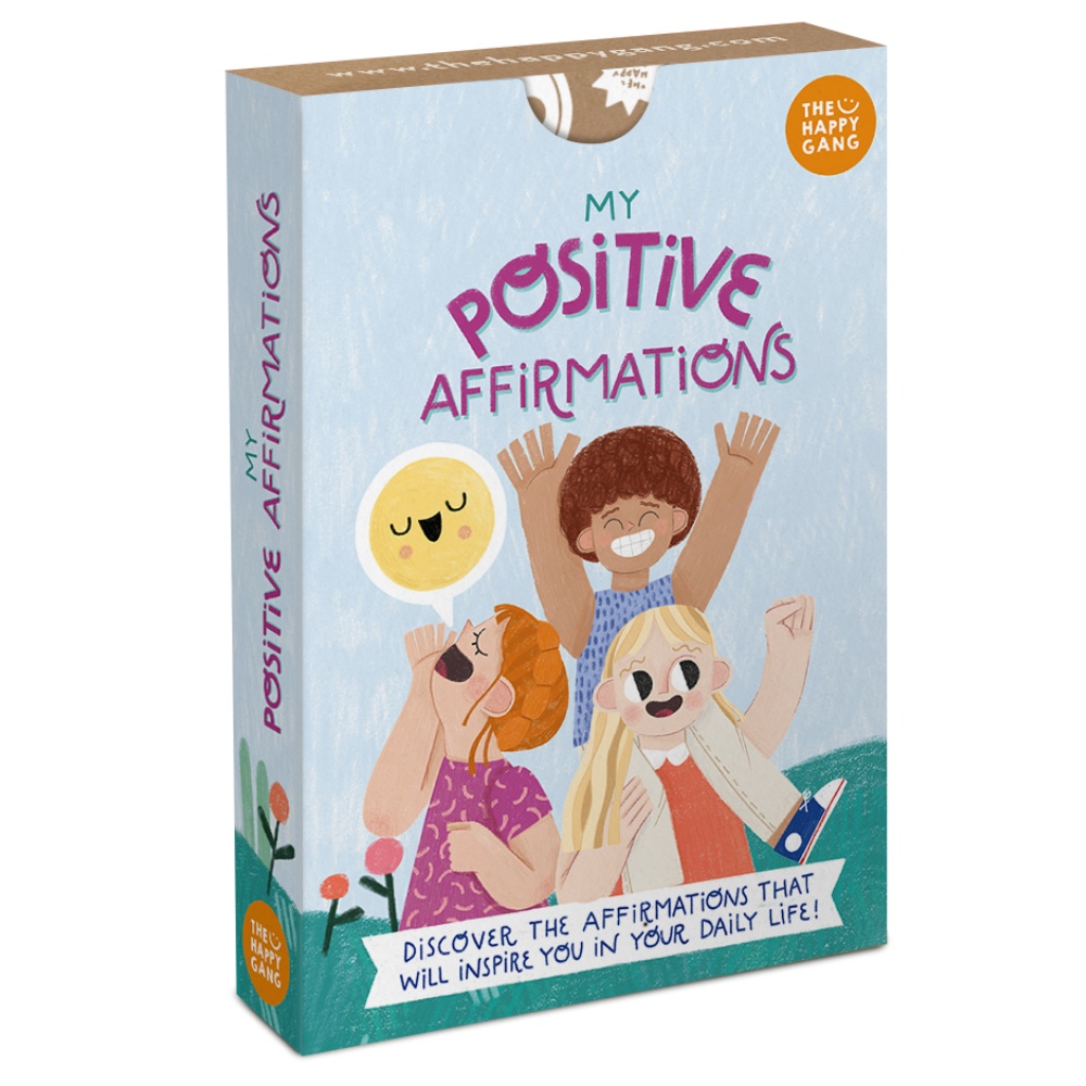 The Happy Gang - My Positive Affirmations - Life Skills Flashcards for Parents & Kids