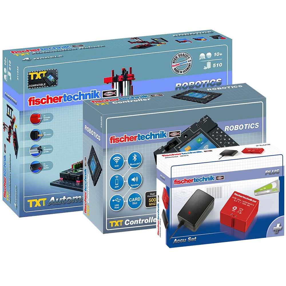 fischertechnik - Automation Robots - incl. TXT Controller & Accu Charger Set