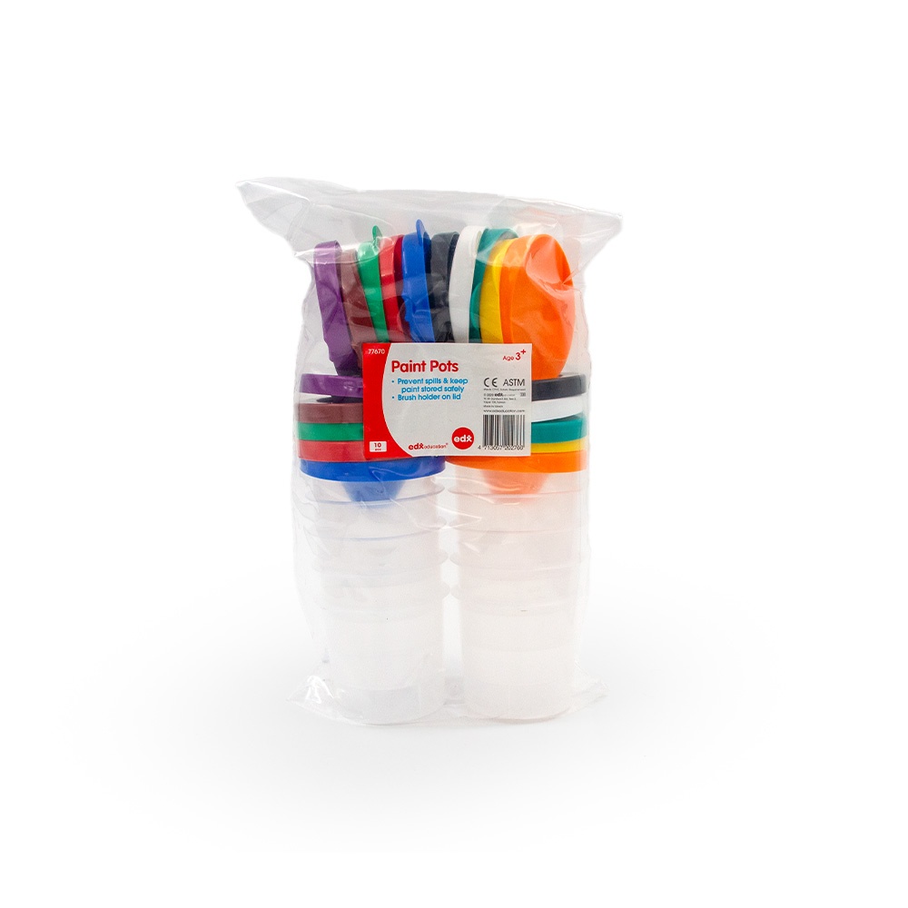 EDX Education - Paint Pot Set 10pc pbag