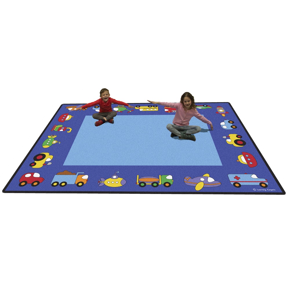 Learning Classroom Carpets - Vehicles - Rectangle - 257 x 178 cm