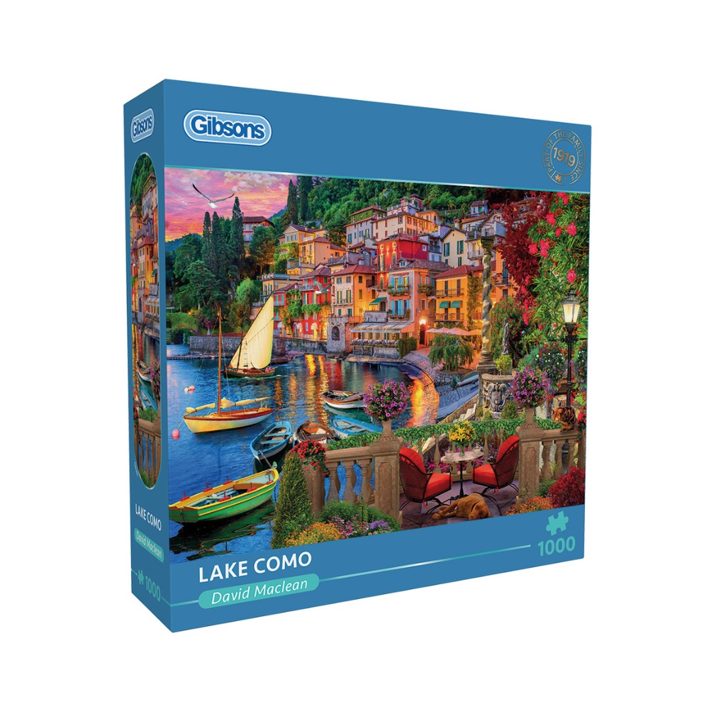 Gibsons - Lake Como - 1000 Piece Jigsaw Puzzle