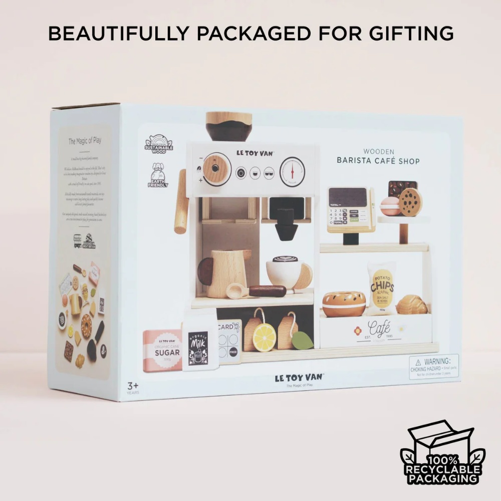 Le Toy Van - Barista Cafe Shop Playset - 18pcs