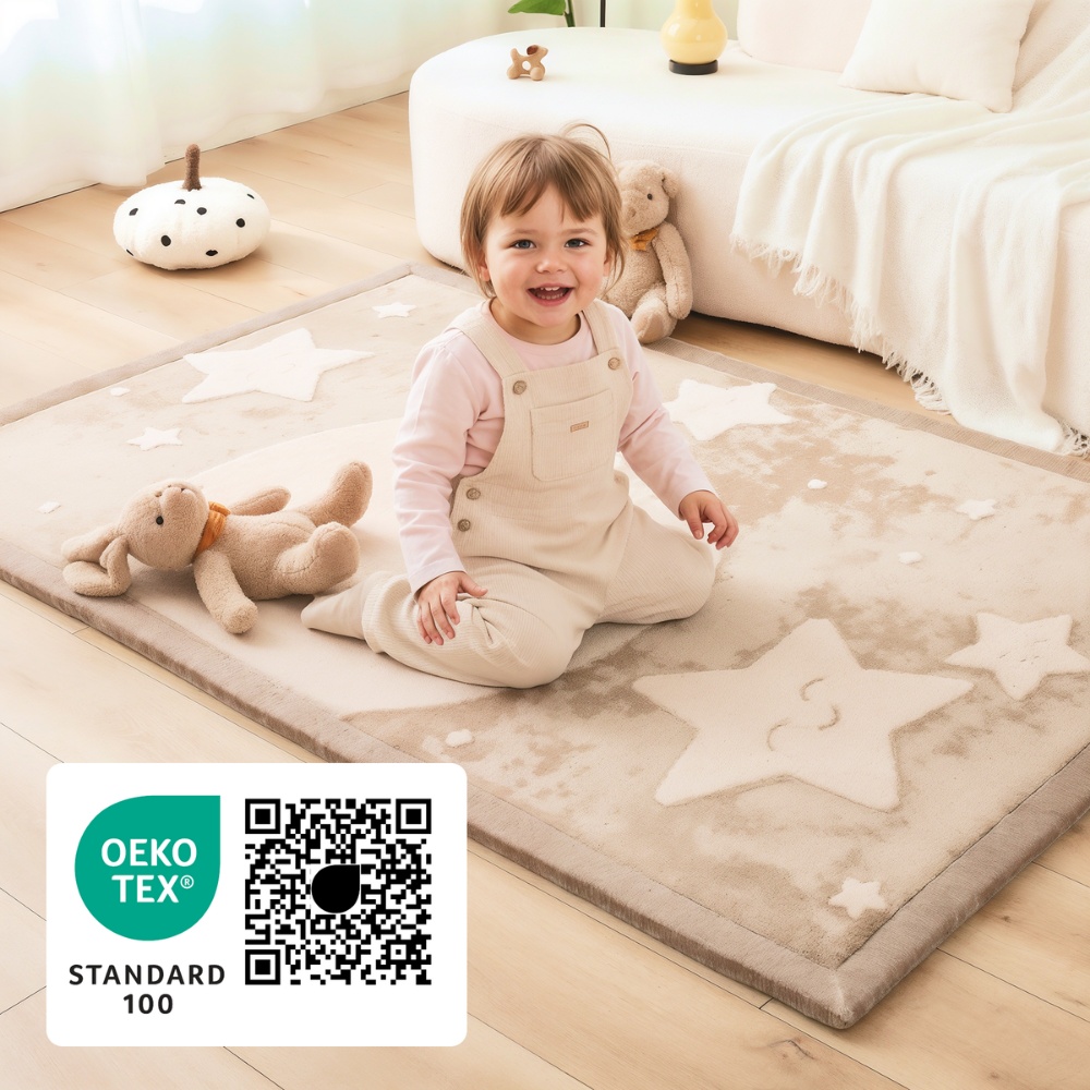 Hakuna Matte - CloudSoftRise Play Mat 3D Carpet - Moon & Stars 170 x 120 x 2.5 cm