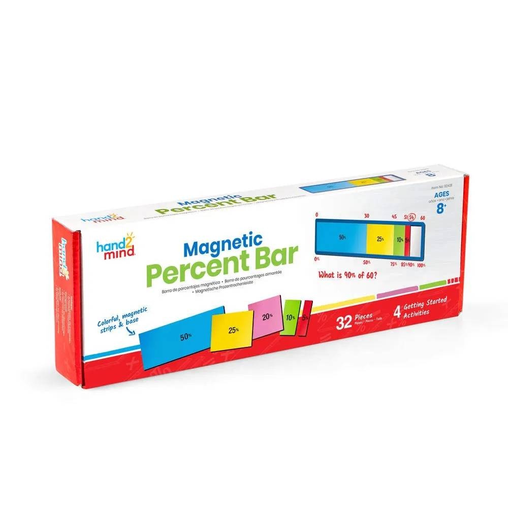 Hand2Mind - Magnetic Percent Bar: 32 Piece Demonstration Set