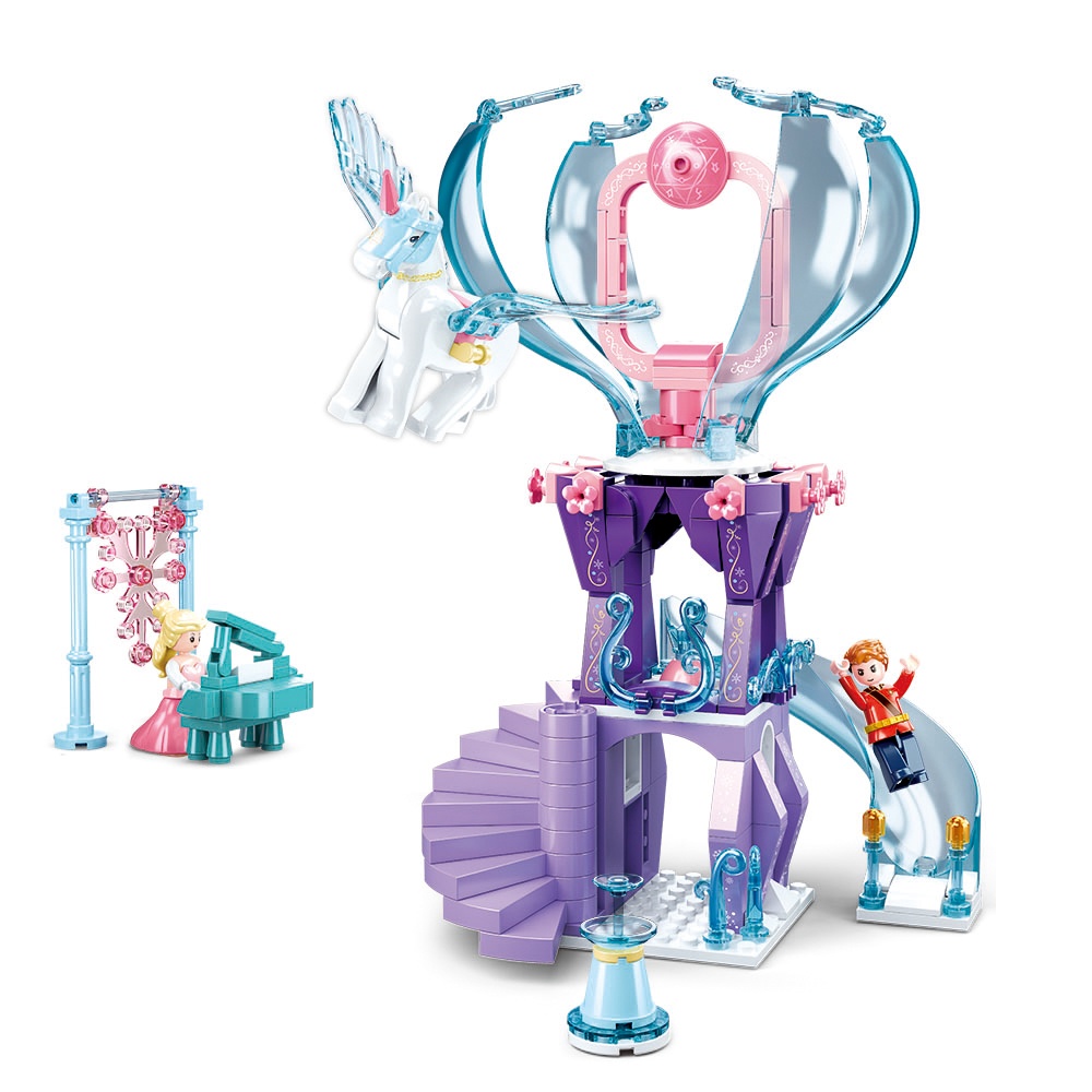 Sluban Building Set: Fairy Tales of Winter - Forest Magic Tower - 247pcs